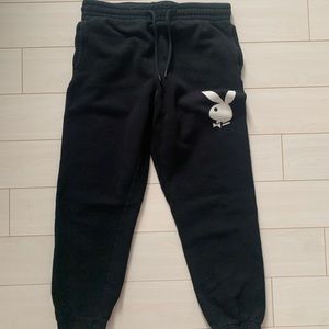 Black Playboy sweatpants